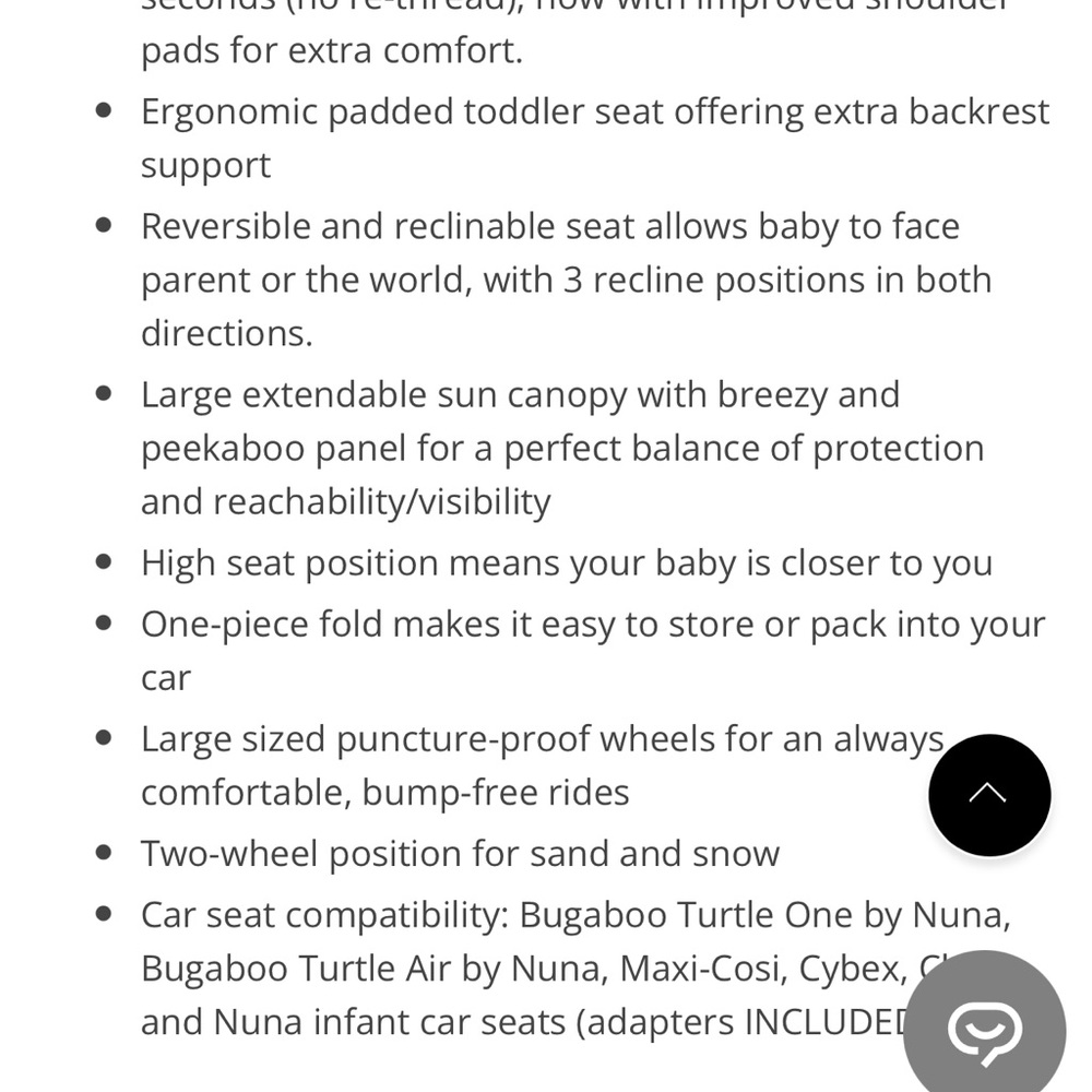 BUGABOO BABY STROLLER - Picture 7 of 8